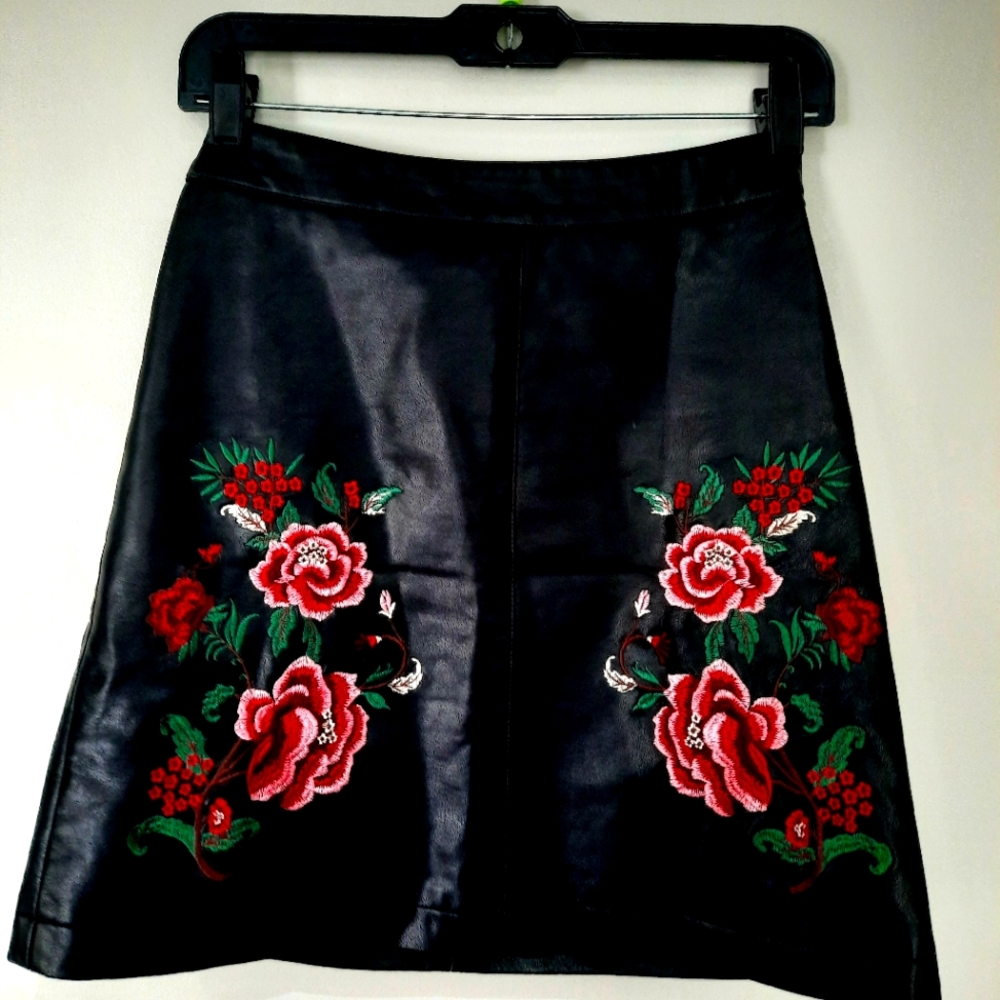 Black Leather Skirt